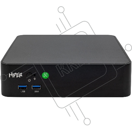Неттоп Hiper AS8 i3 12100 (3.3) 8Gb SSD256Gb UHDG 730 Windows 10 Professional GbitEth WiFi BT 120W черный (I3121R8N2WPB)