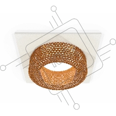 Комплект встраиваемого светильника Ambrella light XC7631024 SWH/CF белый песок/кофе MR16 GU5.3 (C7631, N7195)