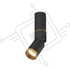 Светильник Ambrella Light XM6313130 SBK/PYG черный песок/золото желтое полированное MR16 GU5.3