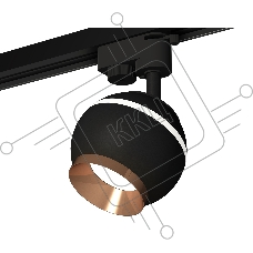 Светильник Ambrella light XT1102006 SBK/PPG черный песок/золото розовое полированное GU5.3 LED 3W 4200K (A2521, C1102, N7035)