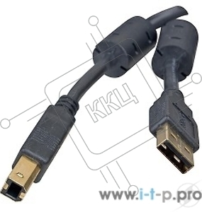 Кабель Defender USB04-06 PRO Кабель USB 2.0  для соед. 1.8м AM/BM , зол.конт, 2фер.фил.  (87430)