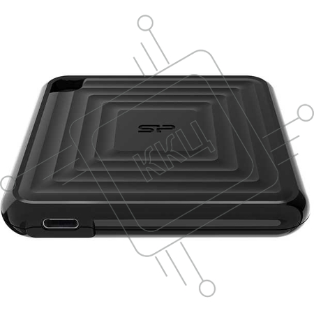 Твердотельный диск 240GB Silicon Power PC60, External, USB 3.2 Type-C [R/W - 540/500 MB/s] черный