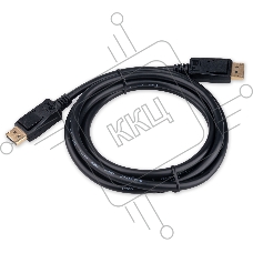 Кабель DisplayPort Cablexpert CC-DP8K-2M, 20M/20M, v1.4, 8К, медь, тройной экран, 2м, черный, пакет
