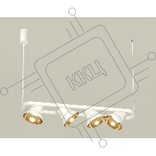 Светильник Ambrella light XB9163081/4 SWH/PYG/CL белый песок/золото желтое полированное/прозрачный GX53 (С9163, N8144)