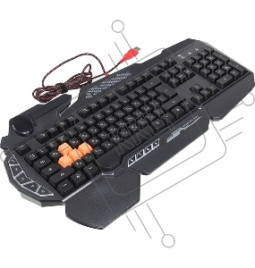 Клавиатура A4Tech Bloody B314 черный USB Multimedia Gamer LED (подставка для запястий)