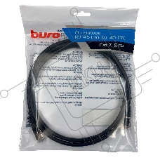 Патч-корд Buro STP 4 пары cat7 CCA molded 2м черный RJ-45 (m)-RJ-45 (m)