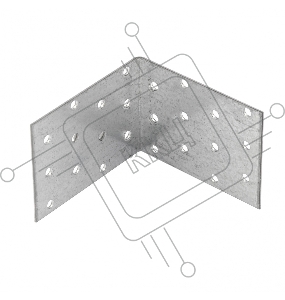 Крепежный уголок равносторонний, KUR 80x80x60 мм, Россия// Сибртех