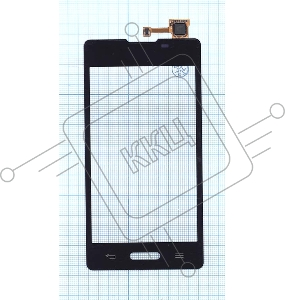 Сенсорное стекло (тачскрин) для LG Optimus L5 II E450 E460, черное