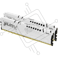 Оперативная память Kingston Fury Beast, DDR5, 32GB (2x16 GB), 5600 MHz, CL36, DIMM, радиатор, белый