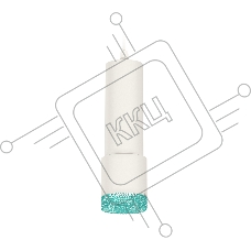 Светильник Ambrella Light XP7401004 SWH/BL белый песок/голубой MR16 GU5.3 (A2301, C6342, A2030, C7401, N7194)