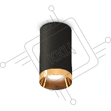 Светильник Ambrella Light XS6323024 SBK/PYG черный песок/золото желтое полированное MR16 GU5.3 (C6323, N6134)