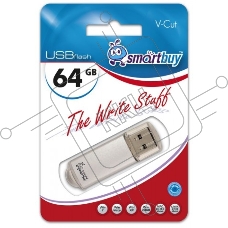 Флешка USB R/W Smartbuy 64GB Smartbuy V-Cut Silver (SB64GBVC-S)
