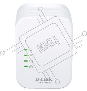 Беспроводной PowerLine-адаптер D-Link DHP-W310AV N300 с поддержкой HomePlug AV