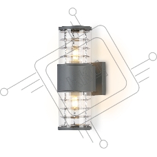 Светильник Ambrella light ST2523/2 GR/CL серый/прозрачный IP54 E27/2 max 40W 305*110*155