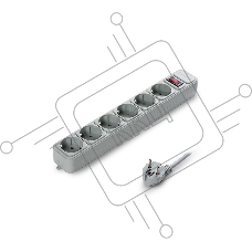 Сетевой фильтр ExeGate EX119388RUS SP-6-1.8G (6 розеток, 1.8м, евровилка, серый)
