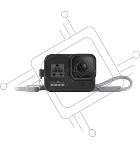GoPro Силиконовый чехол с ремешком для камеры HERO8 черный AJSST-001 (Sleeve +  Lanyard)