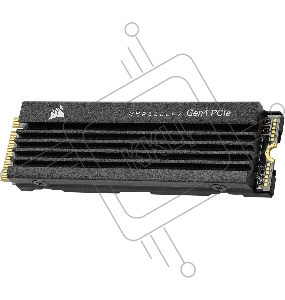 Накопитель  CORSAIR SSD MP600 Pro LPX, 500GB, M.2(22x80mm), NVMe 1.4, PCIe 4.0 x4, 3D TLC, R/W 7100/3700MB/s, IOPs 435 000/615 000, TBW 350, DWPD 0.38, with Heat Spreader (5 лет)