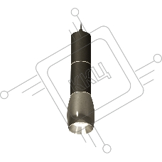 Светильник Ambrella Light XP1123010 DCH/SBK/PSL черный хром/черный песок/серебро полированное MR16 GU5.3