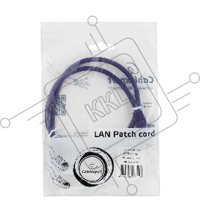 Патч-корд UTP Cablexpert кат.5e, 0.5м, литой, многожильный (фиолетовый)