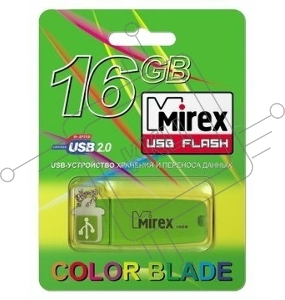 Флеш Диск 16GB Mirex Chromatic, USB 2.0, Зеленый