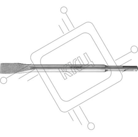 Зубило ЗУБР 29232-20-250  МАСТЕР плоское узкое SDS+ 20х250мм