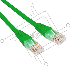 Патч-корд U/UTP, CAT 5e, RJ45-RJ45, 26AWG, ZH нг(А)-HF, зеленый, 0,5м  Rexant