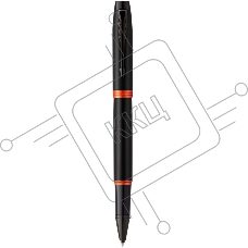 Ручка роллер Parker IM Vibrant Rings T315 (CW2172945) Flame Orange PVD F черн. черн. подар.кор.