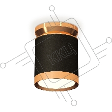 Светильник Ambrella Light XS8142030 SBK/PYG черный песок/золото желтое полированное GX53 (N8909, C8142, N8124)