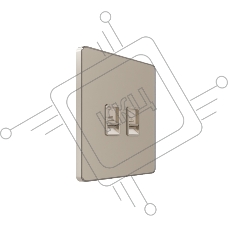 Systeme Electric Systeme Infinity Песчаный берег Розетка информационная RJ-45 кат.5e 2-я
