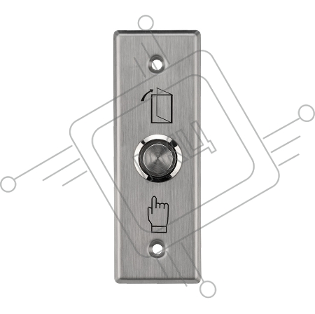 Кнопка «Выход» металлическая с синей подсветкой SB-60 врезного типа