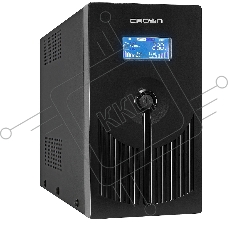 Источник бесперебойного питания CROWN Line Intractive CMU-SP1200EURO LCD USB, 1200VA\720W