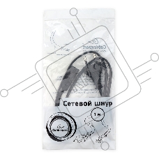 Кабель питания аудио/видео Cablexpert PC-184/2-1М, 1м, CEE 7/16 - C7, 2-pin, 2х0,5, черный, пакет