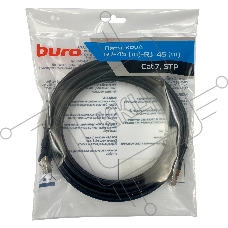Патч-корд Buro STP 4 пары cat7 CCA molded 5м черный RJ-45 (m)-RJ-45 (m)