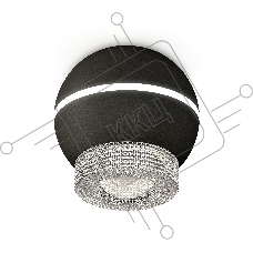 Светильник Ambrella Light XS1102030 SBK/CL черный песок/прозрачный MR16 GU5.3 LED 3W 4200K (C1102, N7191)