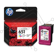Картридж струйный HP 651 C2P11AE трехцветный для HP DJ IA5575e (300стр.)