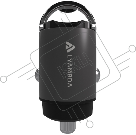 Автомобильное зарядное устройство Lyambda 30Вт USB-A (QC3.0) Aluminum LS-A30 Space grey