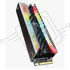 Накопитель SSD Netac NV3000 RGB, 1TB, PCIe 3.0 x4, M.2 2280, NVMe, R/W 3400/2000, с радиатором