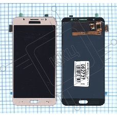 Дисплей для Samsung Galaxy J7 (2016) SM-J710F (TFT) золотистый