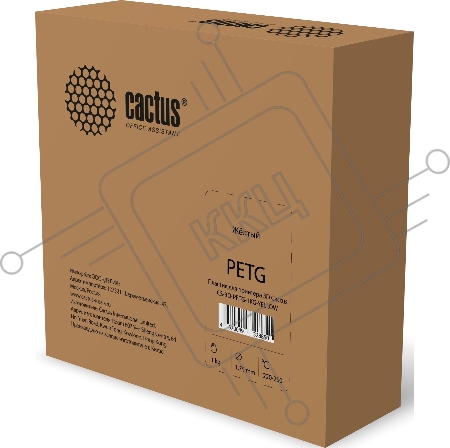 Пластик для принтера 3D Cactus CS-3D-PETG-1KG-YELLOW PETG d1.75мм 1кг 1цв.