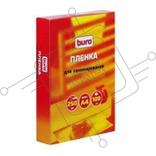 Пленка для ламинирования Buro 75мкм A4 (100шт) глянцевая 216x303мм BU-4LP75