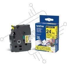 Наклейка ламинированная Brother TZe-651 (24 мм черн/желт, аналог TZ-651)