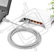 Патч-корд Greenconnect прямой 3.0m, UTP кат.5e, серый, позолоченные контакты, 24 AWG, литой, GCR-LNC03-3.0m, ethernet high speed 1 Гбит/с, RJ45, T568B Greenconnect Патч-корд прямой 3.0m, UTP кат.5e, серый, позолоченные контакты, 24 AWG, литой, GCR-LNC03-3