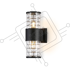 Светильник Ambrella light ST2525/2 BK/CL черный/прозрачный IP54 E27/2 max 40W 305*110*155