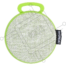 Колонка портативная Hyundai H-PAC130 светло-зеленый 3W 1.0 BT/3.5Jack/USB 10м 300mAh