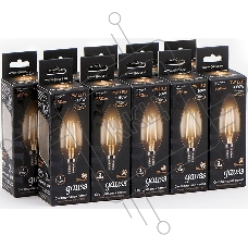Лампа филам. Gauss 7Вт цок.:E14 свеча 220B 2700K св.свеч.бел.теп. C37 (упак.:10шт) (103801107)