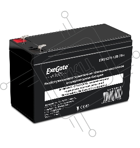 Батарея ExeGate EP129858RUS DTM 1207/EXG1270 (12V 7Ah) клеммы F2