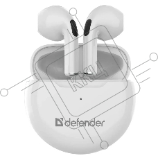 Гарнитура беспроводная Defender Twins 930 белый  TWS  Bluetooth
