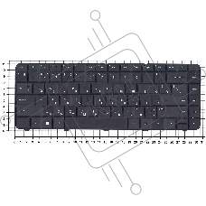 Клавиатура для ноутбука HP 242 G1 черная