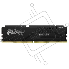 Оперативная память Kingston Fury Beast Expo, DDR5, 8GB (1x8GB), 5200MHz, CL36, с радиатором, черный
