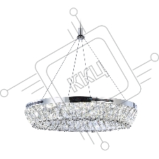 Светильник Ambrella light TR5022 CH/CL хром/прозрачный 3000K/4200K/6400K 47W D500*540 (Без ПДУ)
